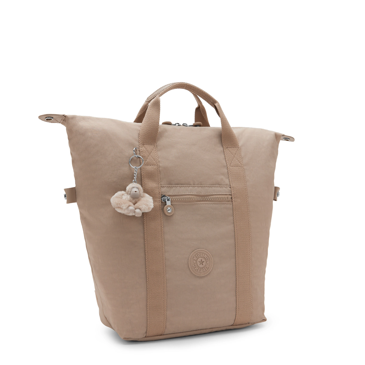 KIPLING - תיק גב למחשב 15" NEW ART BACKPACK – KI9651J00 – tan-beige – 3