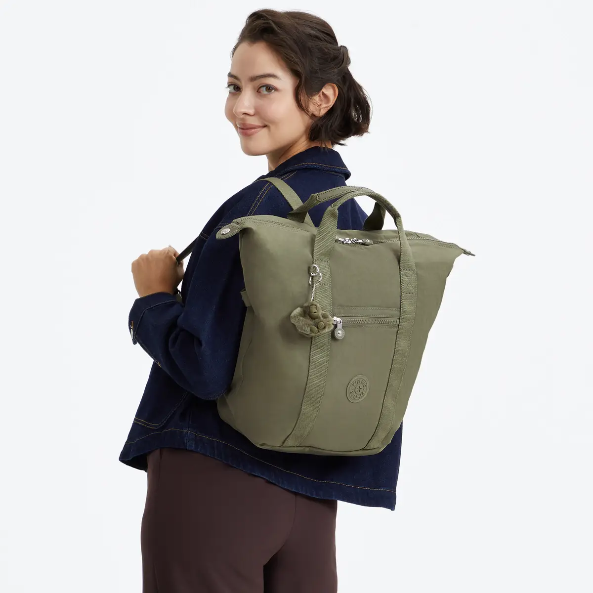 KIPLING - תיק גב למחשב 15" NEW ART BACKPACK – KI9651RW4 – almost-sage – 5