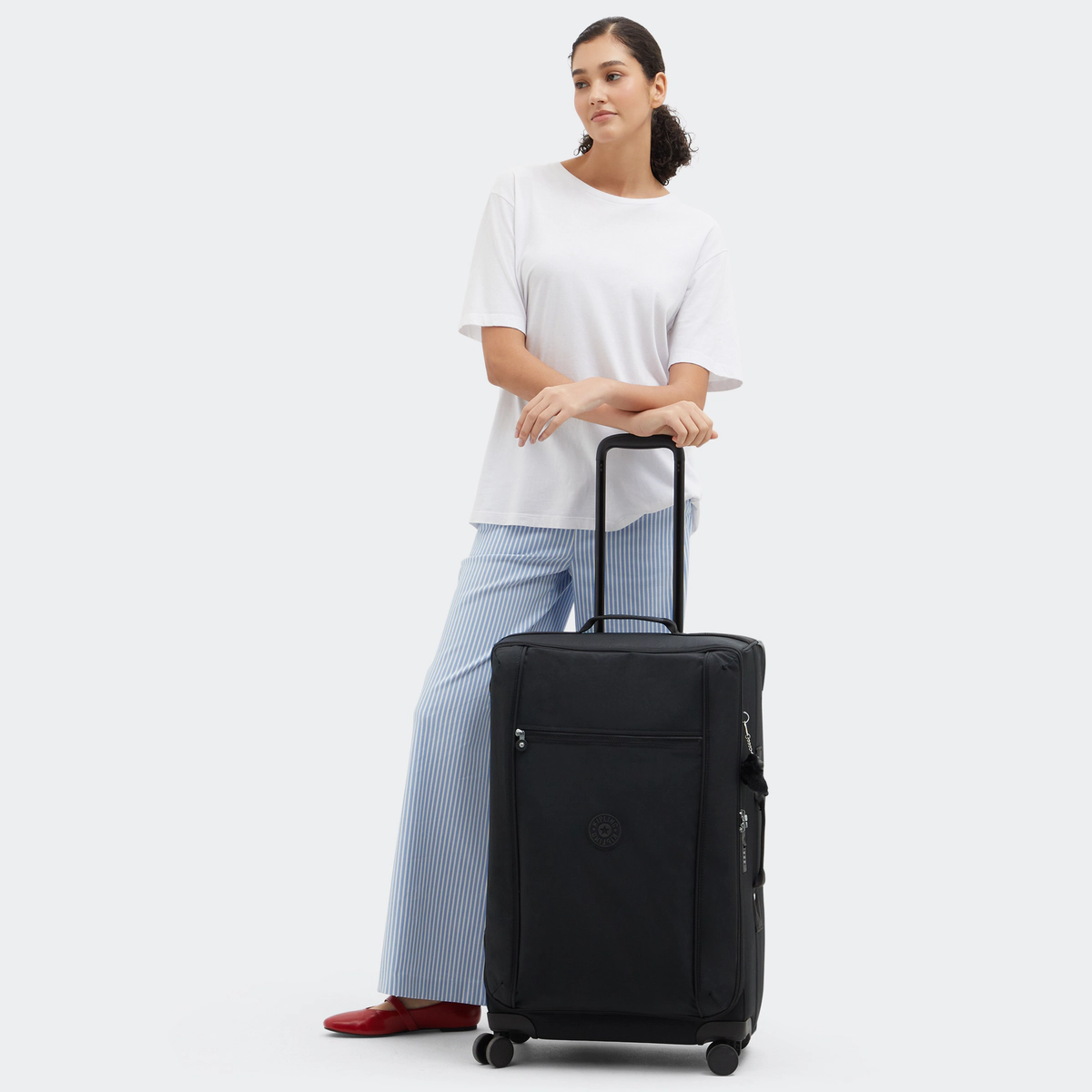 KIPLING - מזוודה בינונית מבד JET M – KI9749P39 – black-noir – 6