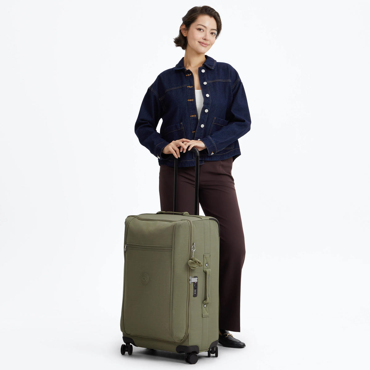 KIPLING - מזוודה בינונית מבד JET M – KI9749RW4 – almost-sage – 5