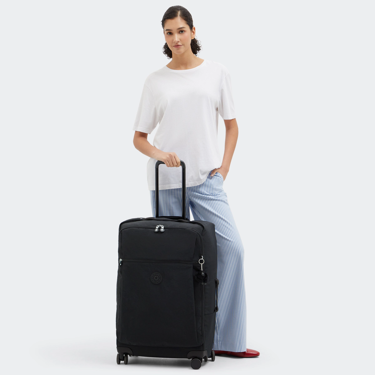 KIPLING - מזוודה בינונית מבד DARCEY UP M – KI9815P39 – black-noir – 6