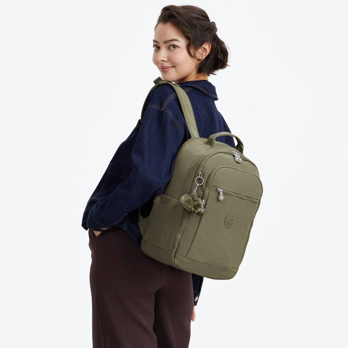 KIPLING - תיק גב לאחסון מתחת לכיסא במטוס SEOUL CABIN – KI9986RW4 – almost-sage – 8