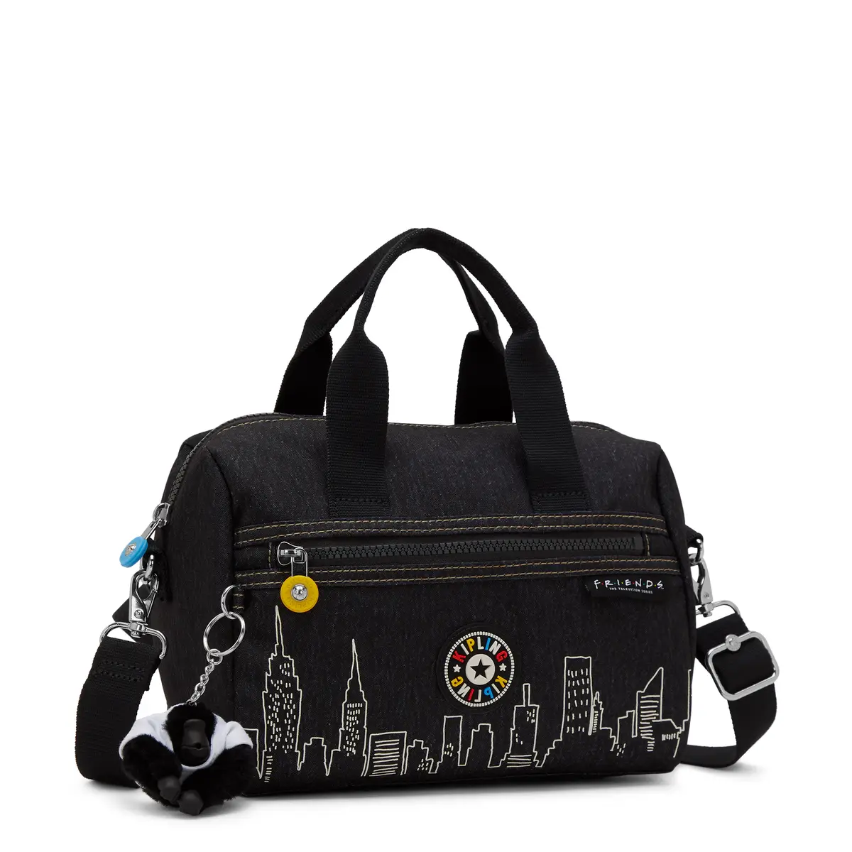 KIPLING - תיק יד בינוני BINA M ZIP – KIA7V7FR9 – skyline-black – 3